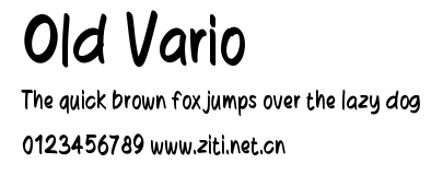 Old Vario.ttf字體轉換器圖片