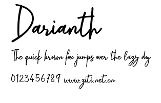 Darianth.ttf字體轉換器圖片