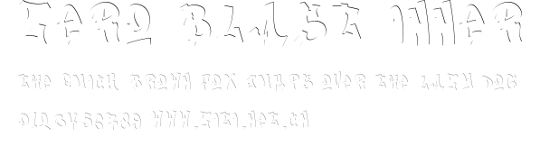 Zero Blast Inner.ttf字體轉換器圖片