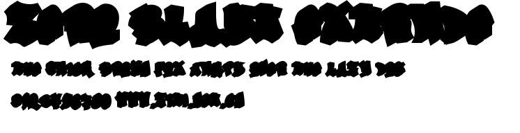 Zero Blast Extrude.ttf