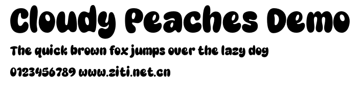 Cloudy Peaches Demo.otf字體轉換器圖片