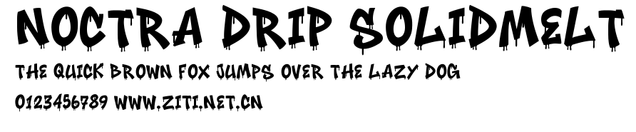 Noctra Drip SolidMelt.ttf字體轉換器圖片
