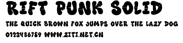 Rift Punk Solid.ttf字體轉換器圖片