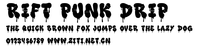 Rift Punk Drip.ttf字體轉換器圖片