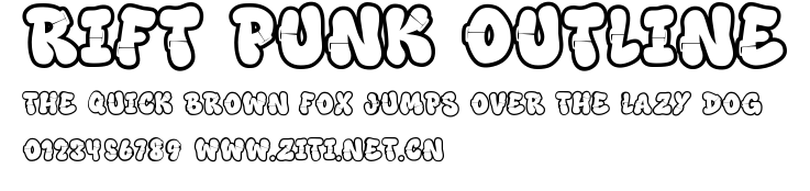 Rift Punk Outline.ttf字體轉換器圖片