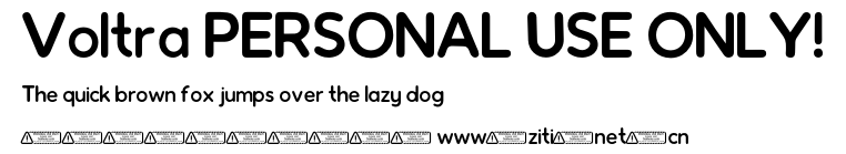 Voltra PERSONAL USE ONLY!.ttf字體轉換器圖片