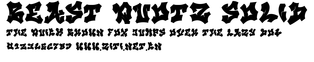Beast Quotz Solid.ttf字體轉換器圖片