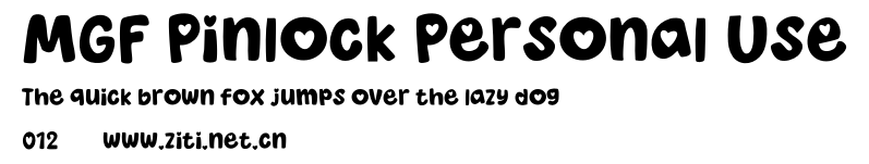 MGF Pinlock Personal Use.otf字體轉換器圖片