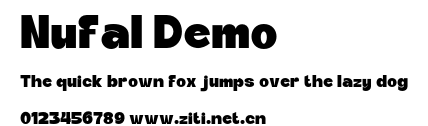 Nufal Demo.otf字體轉換器圖片