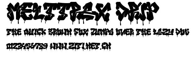 Melttrax Drip.ttf字體轉換器圖片