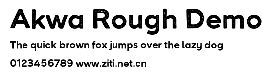 Akwa Rough Demo.otf字體轉換器圖片