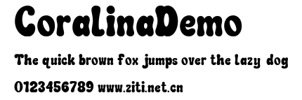 CoralinaDemo.ttf字體轉換器圖片