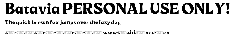 Batavia PERSONAL USE ONLY!.ttf