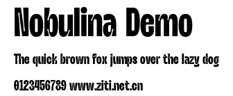 Nobulina Demo.otf字體轉換器圖片