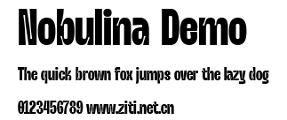 Nobulina Demo.ttf字體轉換器圖片
