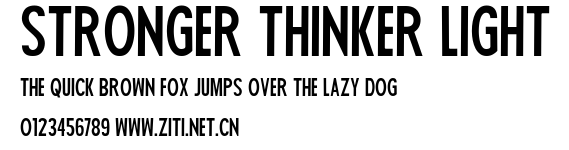 Stronger Thinker Light.ttf字體轉換器圖片