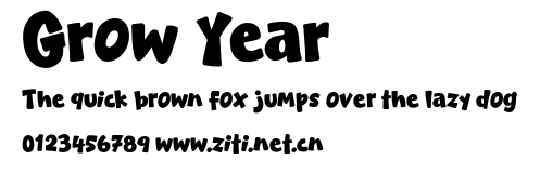 Grow Year.otf字體轉換器圖片