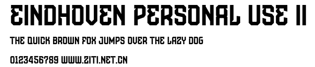 Eindhoven Personal Use II.otf字體轉換器圖片