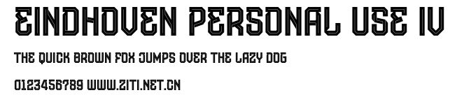 Eindhoven Personal Use IV.otf字體轉換器圖片