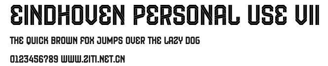 Eindhoven Personal Use VII.otf字體轉換器圖片