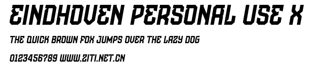 Eindhoven Personal Use X.otf字體轉換器圖片