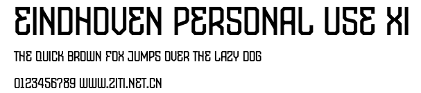 Eindhoven Personal Use XI.otf字體轉換器圖片