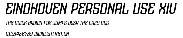 Eindhoven Personal Use XIV.otf字體轉換器圖片