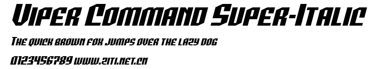 Viper Command Super-Italic.ttf字體轉換器圖片
