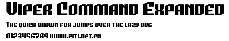 Viper Command Expanded.ttf字體轉換器圖片