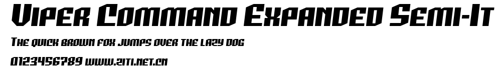 Viper Command Expanded Semi-It.ttf字體轉換器圖片
