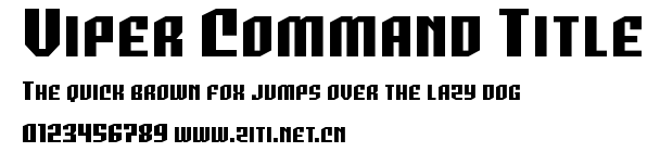Viper Command Title.ttf字體轉換器圖片