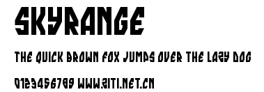 skyrange.ttf字體轉換器圖片