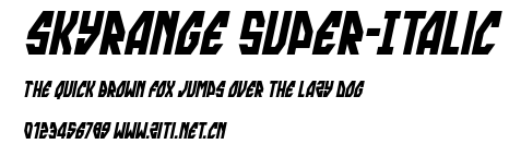 skyrange Super-Italic.ttf