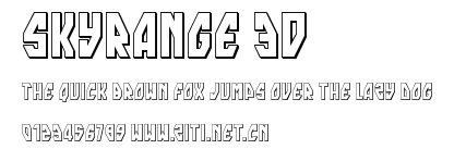 skyrange 3D.ttf字體轉換器圖片
