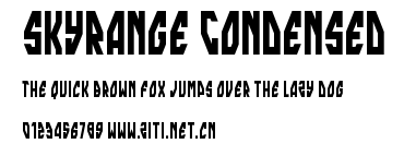 skyrange Condensed.ttf字體轉換器圖片