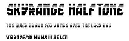 skyrange Halftone.ttf字體轉換器圖片