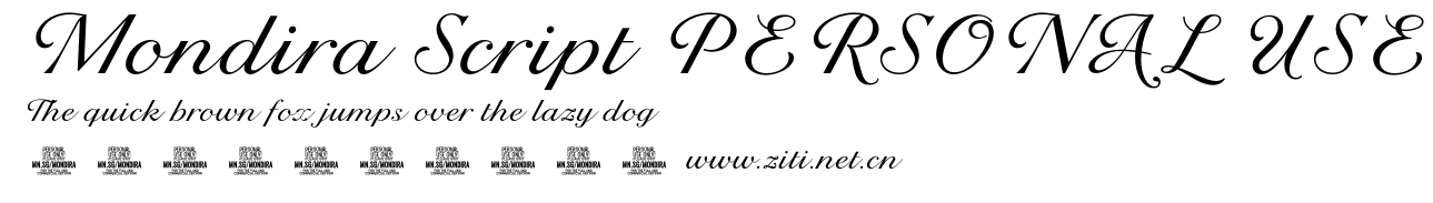 Mondira Script PERSONAL USE.otf