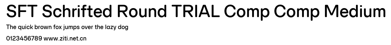 SFT Schrifted Round TRIAL Comp Comp Medium.ttf字體轉換器圖片