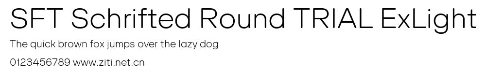 SFT Schrifted Round TRIAL ExLight.ttf字體轉換器圖片