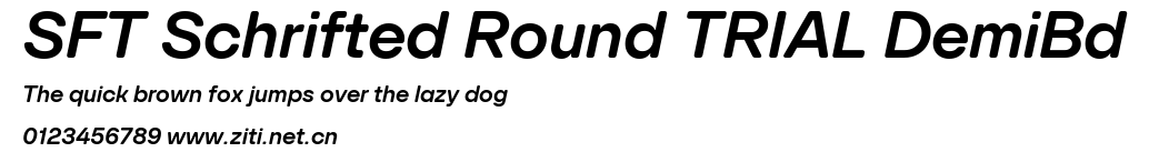 SFT Schrifted Round TRIAL DemiBd.ttf字體轉換器圖片