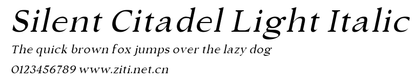 Silent Citadel Light Italic.ttf