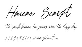 Honera Script.ttf