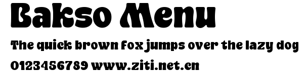 Bakso Menu.ttf
