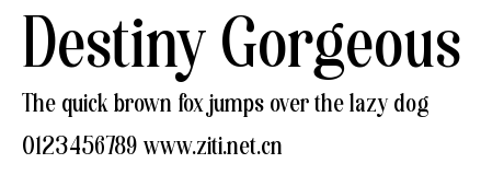 Destiny Gorgeous.ttf字體轉換器圖片