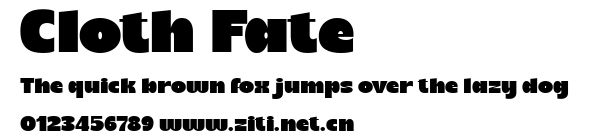 Cloth Fate.ttf字體轉換器圖片