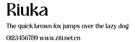Riuka.ttf字體轉換器圖片
