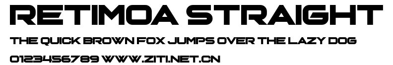 Retimoa Straight.otf字體轉換器圖片