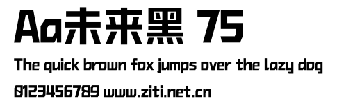 Aa未來黑 75.ttf