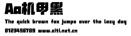 Aa機甲黑.ttf