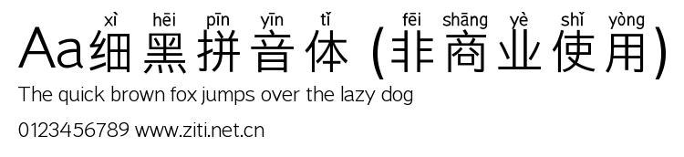 Aa細黑拼音體 (非商業使用).ttf